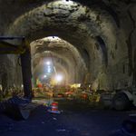 Looking south in the 86th Street cavern. This will be the 86th Street station<br/>